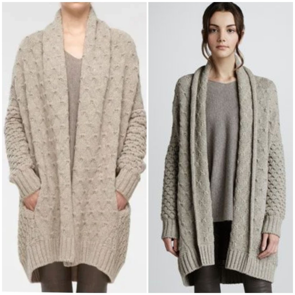 NWOT - Vince Yak Wool Textured Cardigan Sweater